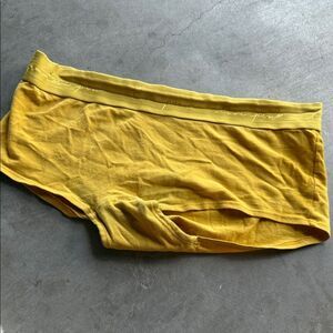 PINK Victoria's Secret Mustard Boyshorts